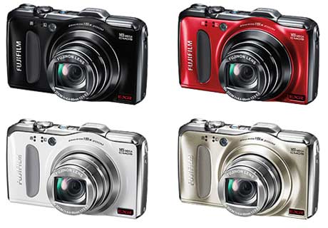 Compact Fujifilm FinePix F600 EXR camera easily fits into the pocket