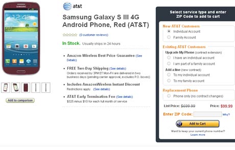 Garnet Red Galaxy S3