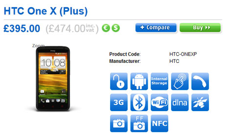 HTC One X+ Clove