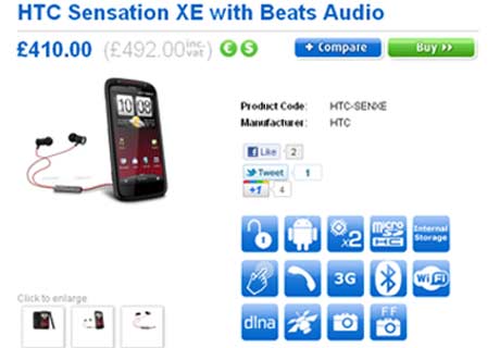 HTC Sensation XE Smartphone