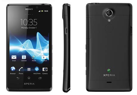Xperia T Front Back