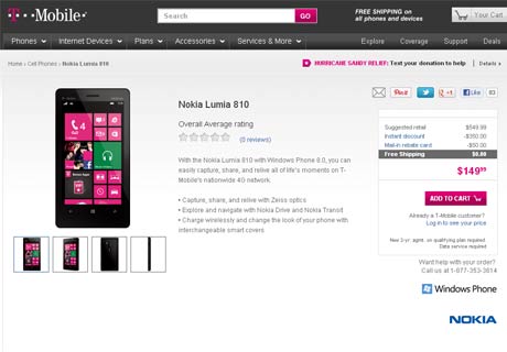 T-Mobile Listing