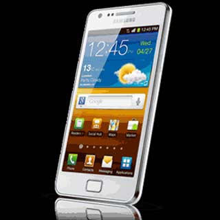 White Samsung Galaxy S II