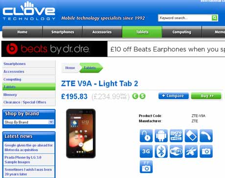 ZTE V9A Light Tab 2 02